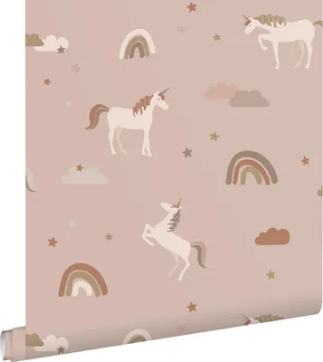 Zdjęcie produktu dla ESTAhome Tapeta jednorożce starego różuIterakota 50 x 900 cm