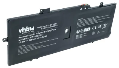 Produktbild von vhbw Akku kompatibel mit Lenovo ThinkPad X1 Yoga 2019-20qgs00a00, X1 Yoga 2019, X1 Yoga-20qfs00b00 Notebook (3200 mAh, 15,36 V, Li-Polymer)