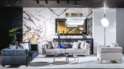 Produktbild von Set Sofagarnitur 3+3+1+ Anrichte Couchtisch Beistelltisch Wohnzimmer