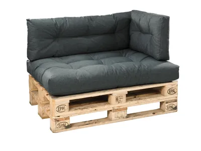 Immagine prodotto di XDREAM cuscino per pallet antracite | set di 3 (sedile, schienale e lato) | cuscino per Euro pallet