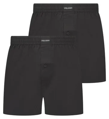 Immagine prodotto di Lyle & Scott - Boxer da uomo (confezione da 2) GT13192 (L) (nero)