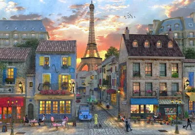 Image de Bluebird Puzzle Puzzlemotiv Les rues de Paris - 1000 Teile Puzzle