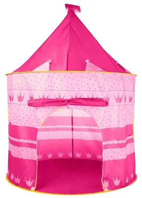 Produktbild von Kinderzelt in Form eines rosa Schlosses, Kunststoff, 135x105 cm