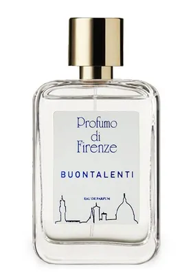 A clear, front-facing studio shot of a perfume bottle.
