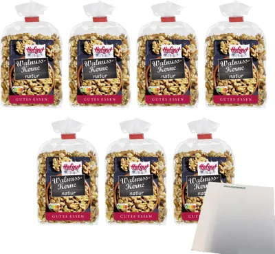Produktbild von Hofgut Walnusskerne VPE (7x200g Beutel) + usy Block