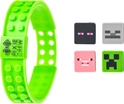 Obrázok produktu pre PIXIE CREW & MINECRAFT Nastaviteľný náramok zelený 4 Multipixel