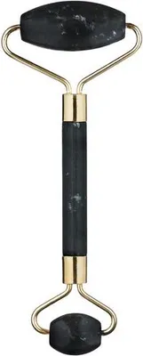 Image de Rouleau facial MUJU en jade, noir