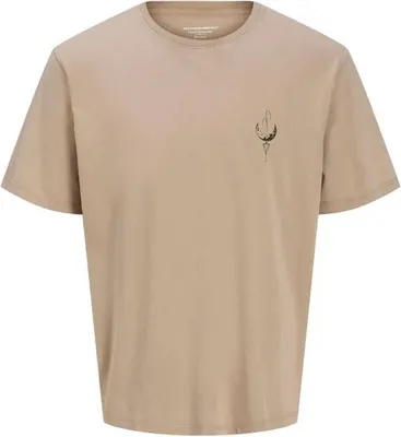 Zdjęcie produktu dla Jack & Jones Bradley Knowledge Kurzarm t-shirt Beige M Herren Beige M
