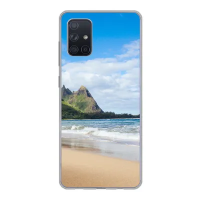Produktbild von MuchoWow® Handyhülle Schutzhülle Hülle für Samsung Galaxy A51 Strand - Tropisch - Hawaii Silikon Softcase Handy Hülle - Schutzabdeckung