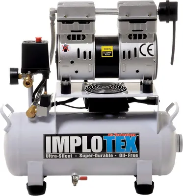Produktbild von IMPLOTEX 850W 14L Silent Flüsterkompressor Druckluftkompressor nur 55dB leise ölfrei flüster Kompressor Compressor