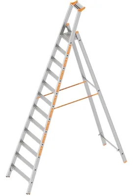 Immagine prodotto di Layher Stufenstehleiter einseitig begehbar Topic 1064 12 Stufen