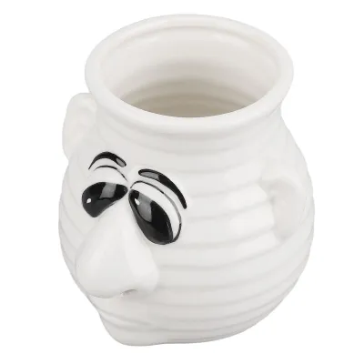 Image de Séparateur d'oeufs drôle nez morveux Utilisation facile Céramique durable Gain de temps Séparateur de blancs d'oeufs pour la cuisine des oeufs