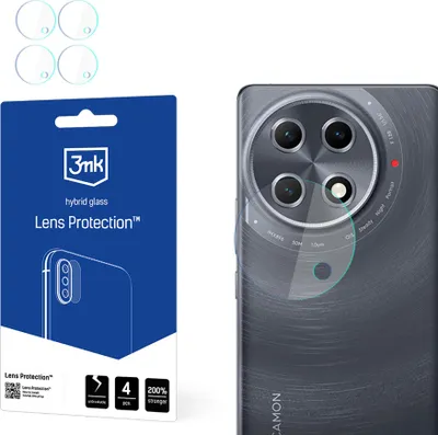 Produktbild von 3mk Hybridglas Lens Protection für Tecno Camon 30SKamera Objektiv Kameralinse 0,16mm 6H (4 Stück)