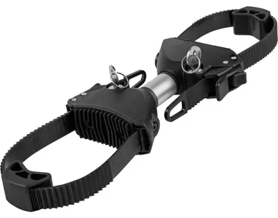 Produktbild von EUFAB 11579 Strap-Rahmenhalter beidseitig, abschließbar, 15 cm Länge, Silber, Schwarz