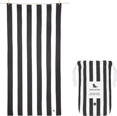 Produktbild von Dock & Bay Beach Towel L Kamari Charcoal 160x90cm