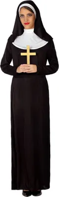 Produktbild von Atosa Nonnenkostüm Schwarz XL Schwarz XL