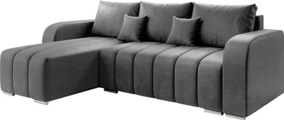 Produktbild von MIRJAN24 Ecksofa Pufetto, Eckcouch mit Bettkasten und Schlaffunktion, Stilvoll Polstersofa, L-Form (Farbe: Manila 16)