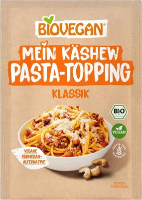 POSYPKA DO MAKARONU Z ORZECHÓW NERKOWCA KLASYCZNA BEZGLUTENOWA BIO 50 g - BIOVEGAN