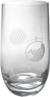 Produktbild von Acala Glas Valentin 350 ml mit Gravur Blume des Lebens