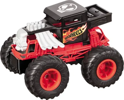 Produktbild von Mondo Motors 63679 Hot Wheels Monster Trucks Bone Shaker, ferngesteuertes Auto für Kinder, 14 x 18 x 15 cm, mit Fernbedienung, Spielzeug ab 3 bis 8 Jahre, Livrea Hot Wheels