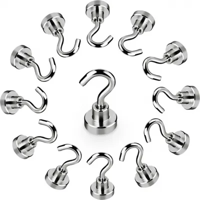 Produktbild von Wandhaken Magnet Haken Super Starker Neodym Magnetische Halter 16-St