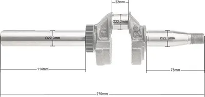 Zdjęcie produktu dla Wał korbowy B&S Series 450 500 550 OHV CZĘŚĆ ORYGINALNA 590538