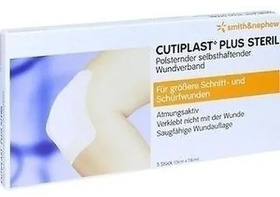 Immagine prodotto di Cutiplast 15x7,8cm plus sterile, 5 pz. Medicazioni per ferite