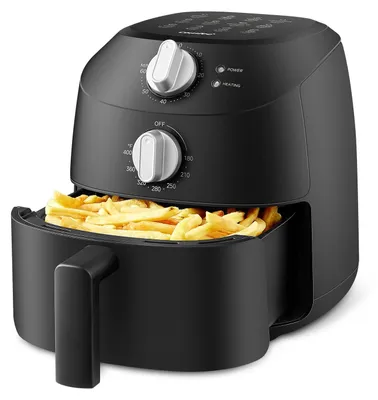 Heißluftfritteuse 2 l, 1150 W, Airfryer, schwarz, BPA-frei