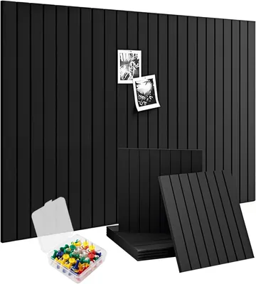 Imagen del producto de Tablero de corcho, fieltro, 60 x 90 cm, 6 paneles, plegable, para la oficina