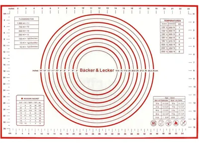 Produktbild von Silikon Backmatte Antihaft Rutschfest 62x42cm BPA Frei Hitzebeständig