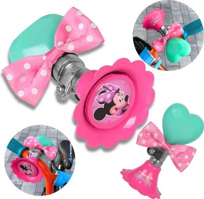 Produktbild von DISNEY Minnie Maus FAHRRADTROMPETE, FAHRRADHUPE, FAHRRADQUIETSCHER, KLINGEL für ein Mädchen