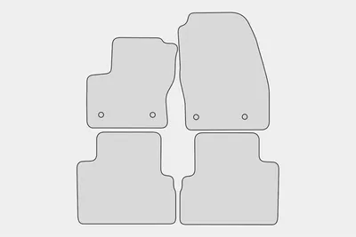 Produktbild von Premium Fußmatten passend für Ford C-Max 2 II ab Bj. 2010-2015, Naht:Rot