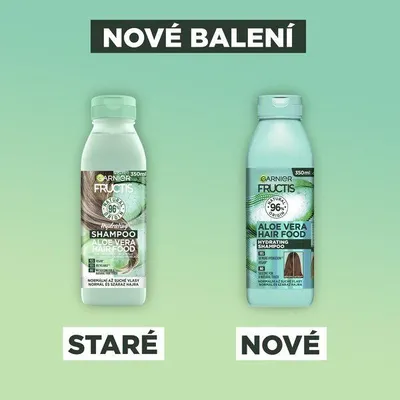 Immagine prodotto di Shampoo idratante per capelli normali e secchi Fructis Hair Food (Shampoo idratante all'Aloe Vera) 350 ml