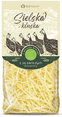 MAKARON (Z JAJAMI PERLICZYMI) KRAJANKA BIO 250 g - BARTOLINI (SIELSKA KLUSKA)