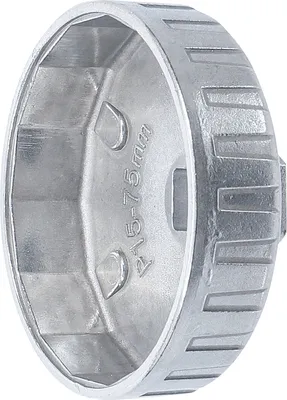 Produktbild von BGS 1045 Ölfilterkappe aus Aluminium-Druckguss, 75 mm x 15-kant
