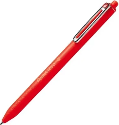 Zdjęcie produktu dla Pentel BX467-B, Spinacz, Przyciskany długopis, Czerwony
