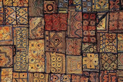 Produktbild von Vinyl Schutzmatte - gemusterter Vinylteppich - Türkisches Mosaik 100x150