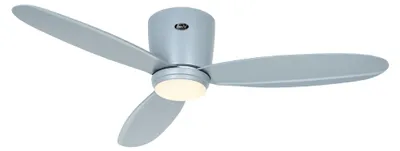 Obrázok produktu pre Energeticky úsporný stropný ventilátor s LED osvetlením a diaľkovým ovládaním Eco Plano II 112 cm svetlosivý