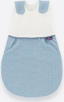 Produktbild von TRÄUMELAND Babyschlafsack Punkte blau, Gr. 56/62