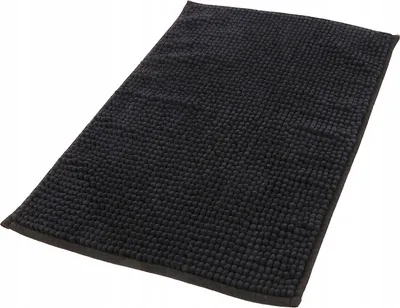 Zdjęcie produktu dla Dywan łazienkowy antypoślizgowy czarny 40x60 miękki