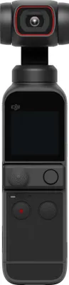 A black DJI Pocket 2 camera is shown against a white background.