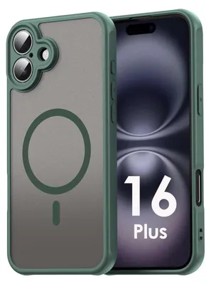 Produktbild von Handyhülle für Apple iPhone 16 Plus Matt Case Schutzhülle Kratzfest Passgenau Grün