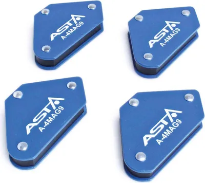 Immagine prodotto di Squadra magnetica per saldatura, blu, posizionatore supporto angolare calamita, 4 pezzi