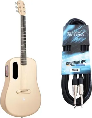 Produktbild von Lava Music Gitarre ME 4 36 Zoll Soft Gold mit Kabel