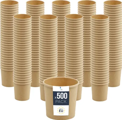 Produktbild von BenBow Einwegbehälter aus Kraftpapier ohne Deckel 500 x 350 ml