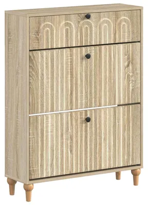 Zdjęcie produktu dla Szafka na buty vidaXL ALKMAAR, 78 x 24 x 103 cm, płyta wiórowa