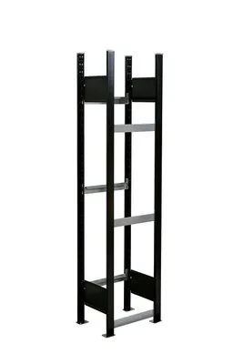Produktbild von SCHULTE Regalwelt Getränkekistenregal für bis zu 3 Kisten, 180x46x30 cm (HxBxT), Traglast pro Ebene 60 kg, schwarz-Silber