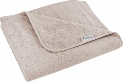 Produktbild von CalmyBEACH Frottee Strandtuch XXL 200x200cm - Badetuch groß 100% Baumwolle Badehandtuch Frottier Decke (Beige)