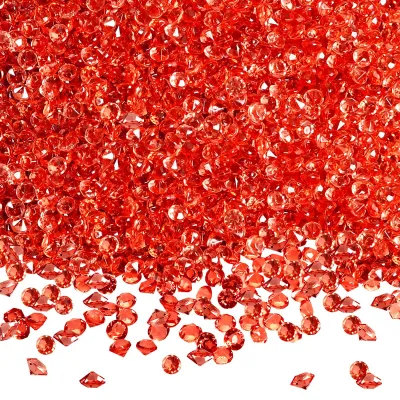 Acryl-Diamanten 3 mm rot, 12000 Stück, klar