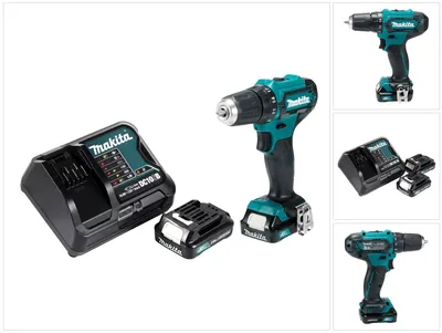 Zdjęcie produktu dla Makita DF 333 DSAL1 Akumulatorowa wiertarko-wkrętarka udarowa 12 V maks. pobór mocy 30 Nm + 2x akumulator 2,0 Ah + ładowarka